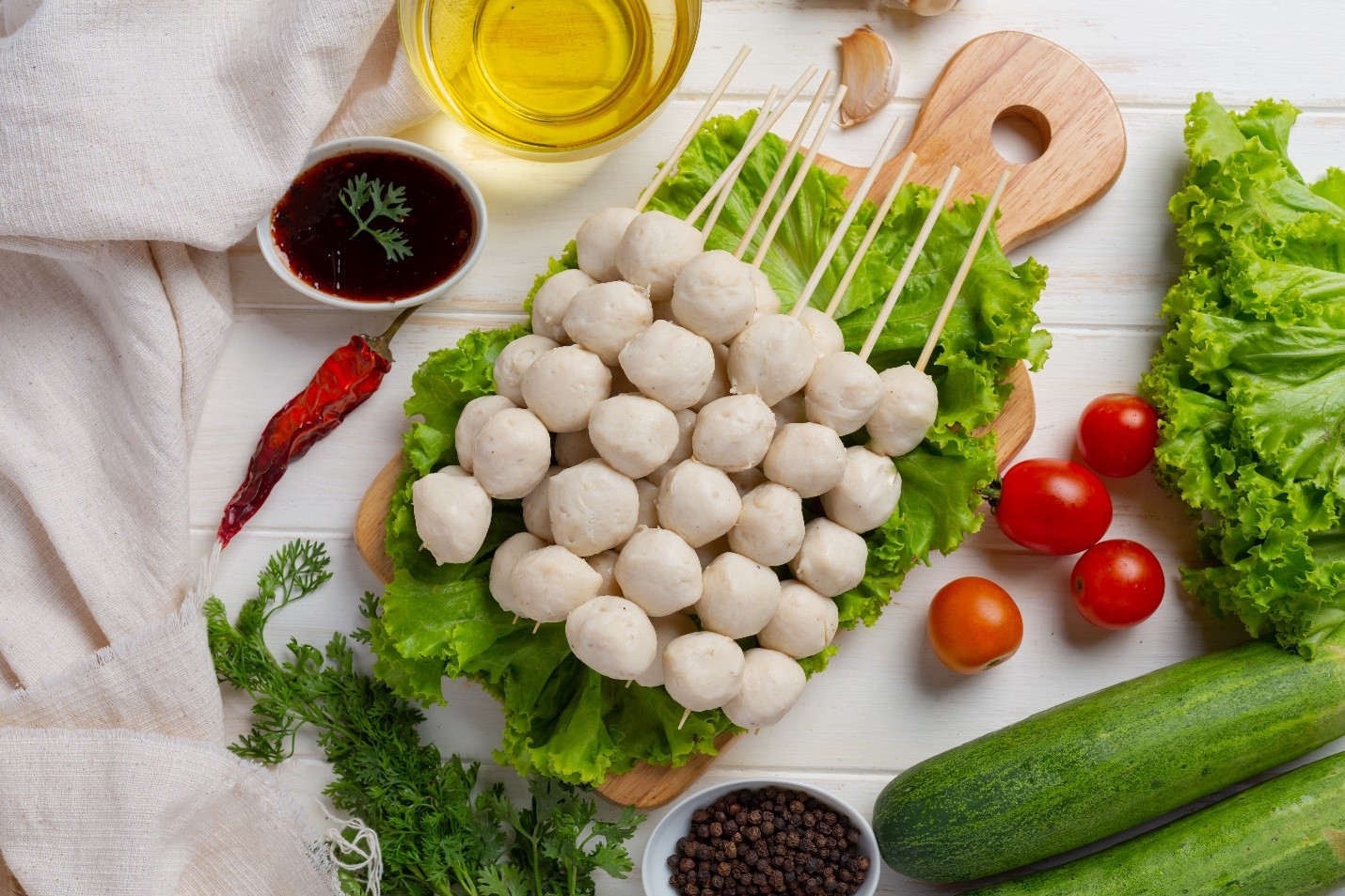 Cá viên cấp đông chất lượng, đóng gói gọn gàng
