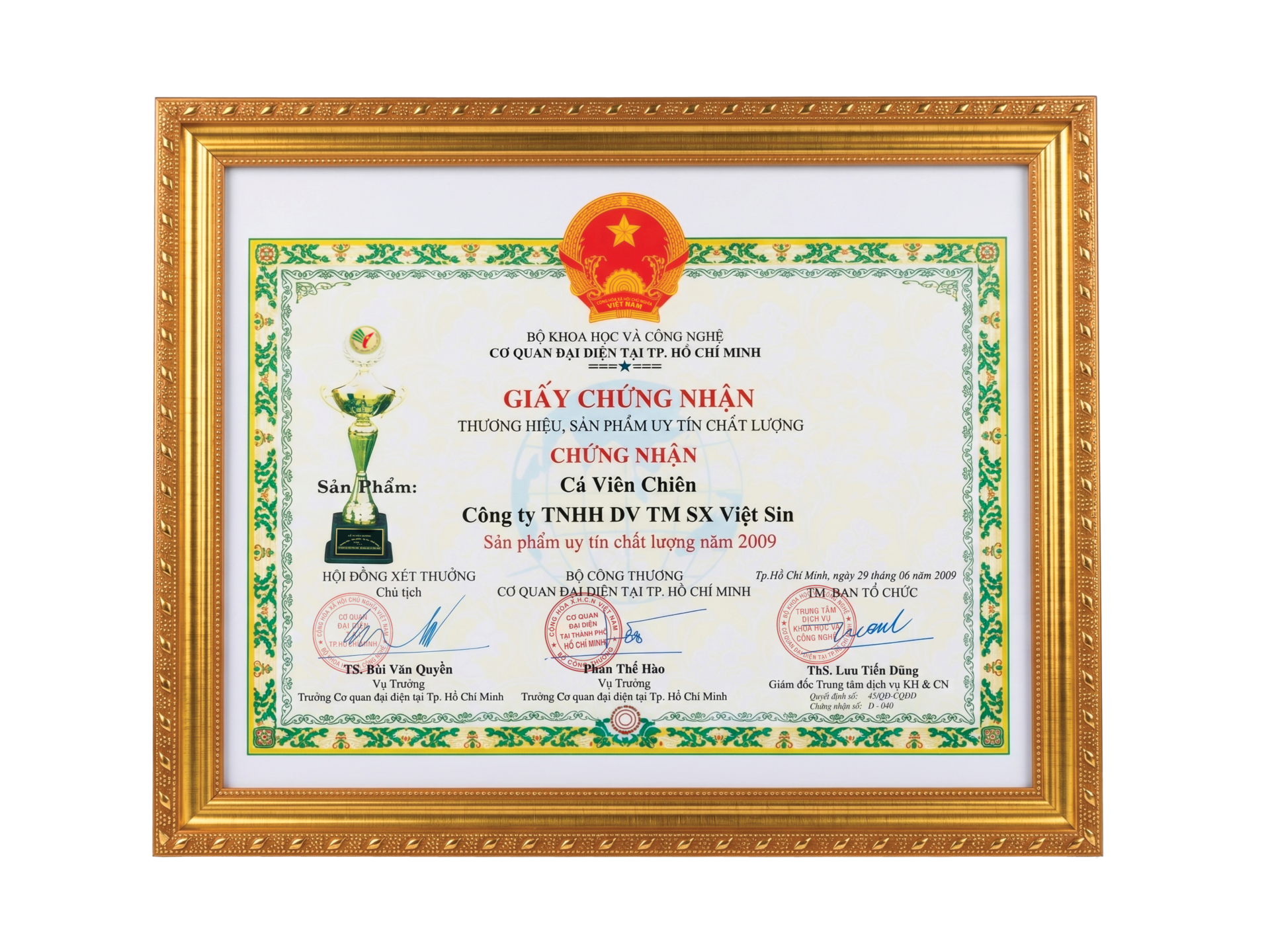 Chứng nhận