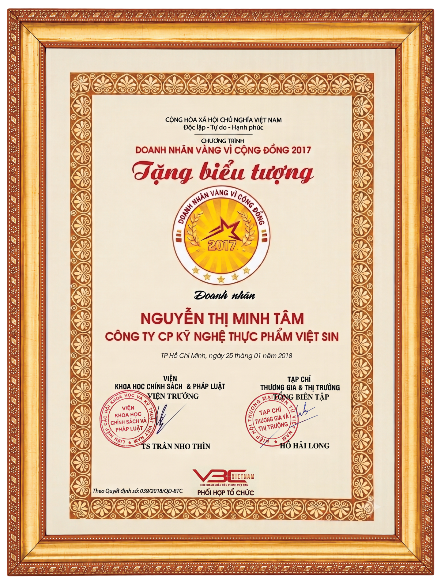 Chứng nhận