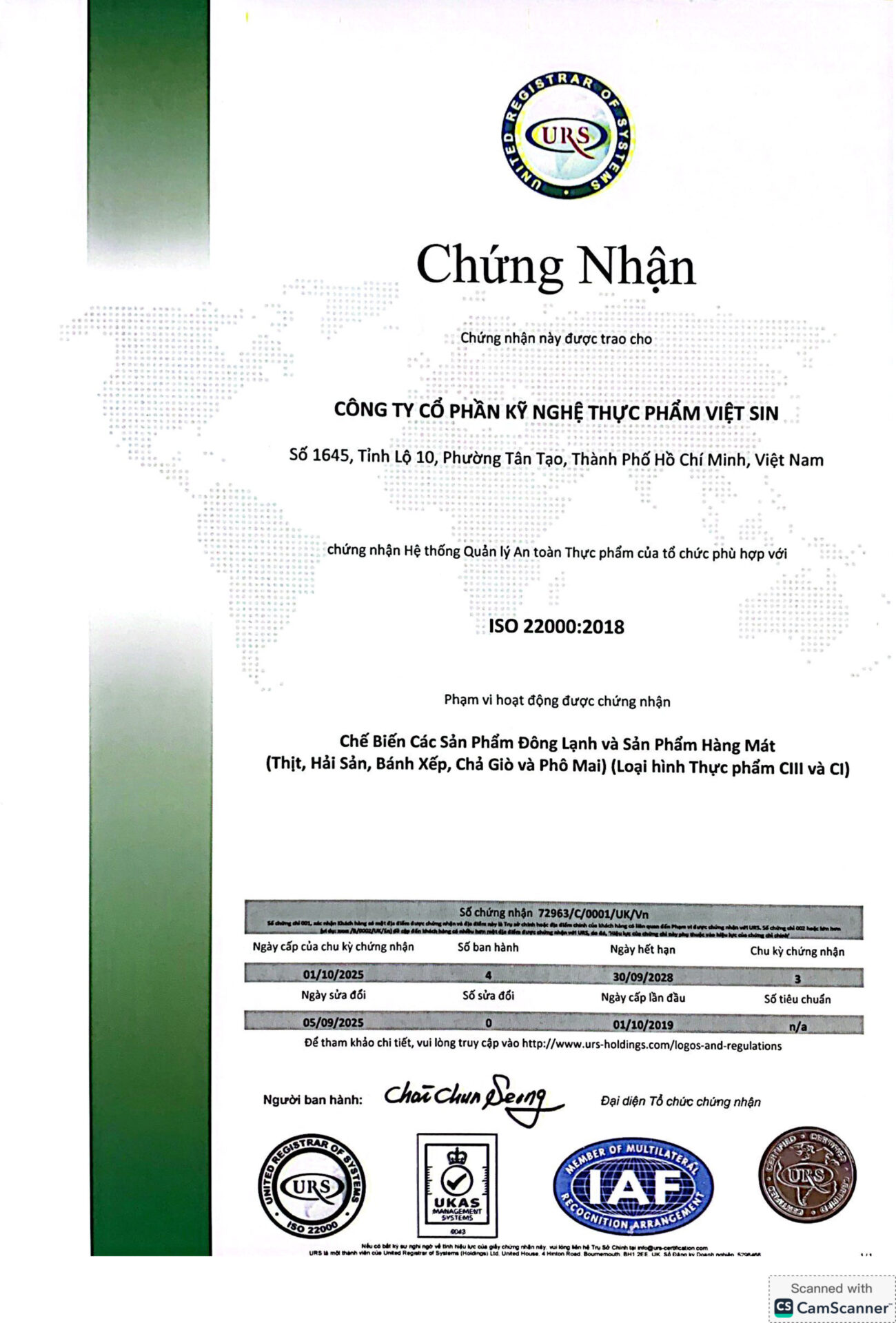 Chứng nhận