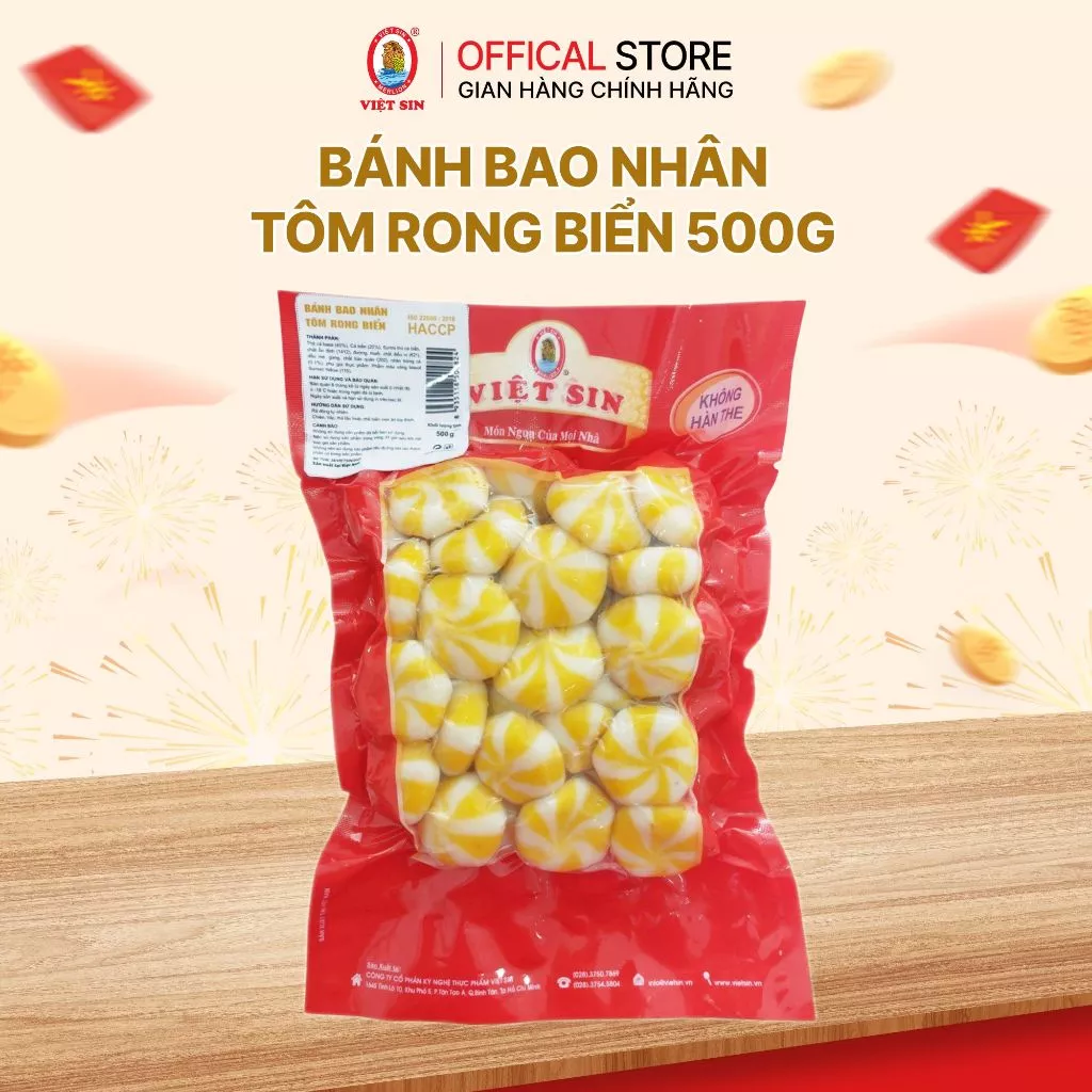 Bánh bao nhân tôm rông biển